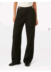 Black straight leg pant