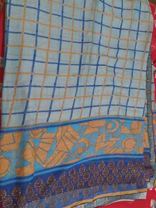 Elegant light Blue Saree