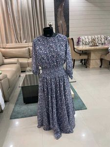 Casual Grey Midi Length Dress