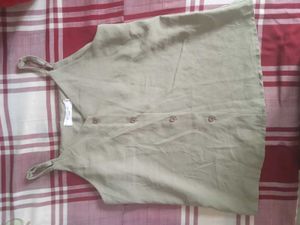 Olive Green Button Tank