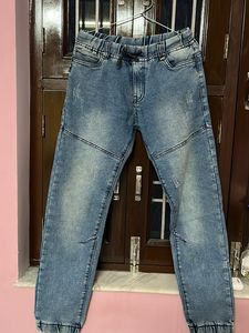 Blue Denim Joggers