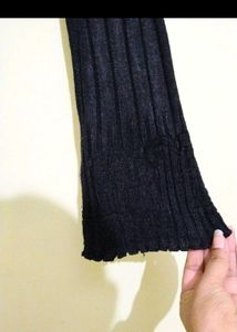 Down Shoulder Woolen Top