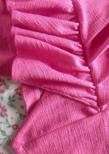 Pink Peplum Top