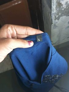 Elegant Navy Blue Kurti