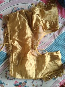 Blood Red Designer Chiffon Saree