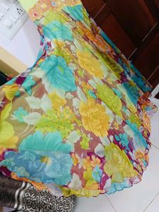 Floral gown with good flare
