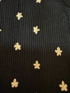 Floral Detail Knit Sweater