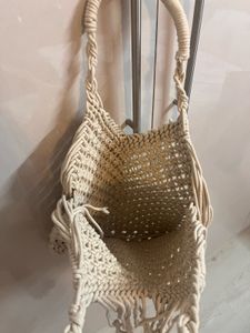 Macrame beach/travel shoulder bag