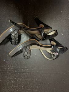 Classy Pencil Heels Gray And Black