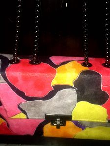 Abstract Colorblock Clutch