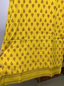 Mustard Kurti Straight Fit