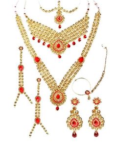Bridal Jewellery Set 8 Pieces