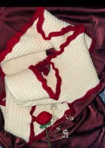 Handmade Pink Ruffle Scarf