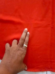 Chic Orange Sleeveless Top