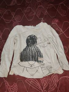 Cute Girls' Long Sleeve Top