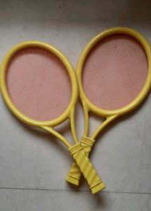 2 plastic Tennis / Badminton rackets for kids