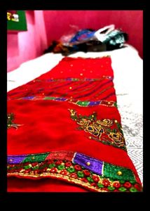 Elegant Red Saree
