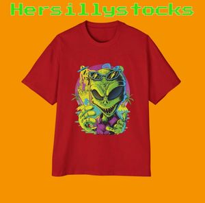 Alien Sipping Cocktail Graphic Tee
