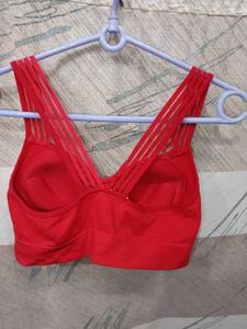 Red Strappy  Bra