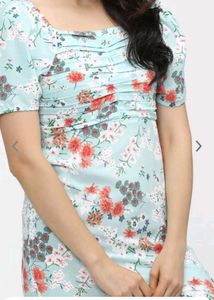 Floral A Line Midi Dress