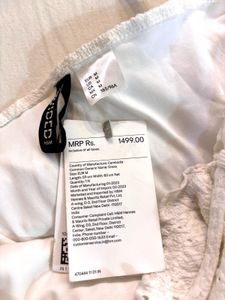 H&amp;M White Bodycon Dress