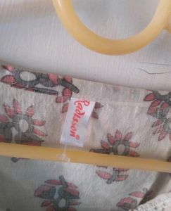 Floral Printed Grey Kurta