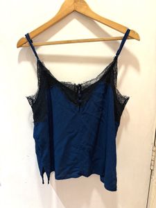 ZARA Beautiful Lace Trim Top