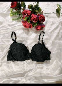 Black Lace Bra