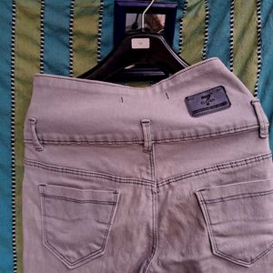 Grey Skinny-fit Jeans For Women
