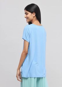 AQUA FLARED PAJAMA SET