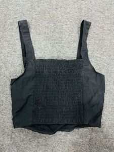 H&amp;M Black Corset With Bonning