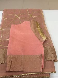 Elegant Peach saree