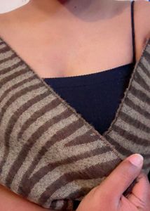 Zebra Print Scarf/ Stole (item 46)