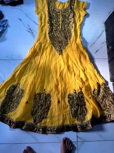 Yellow Frock Suit Half Sui