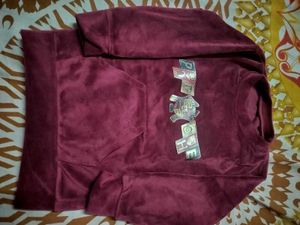 Cute Velvet Top Set