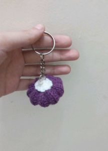 Crochet Pumpkin Keychain