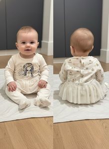 Cute Baby Romper with Character Print