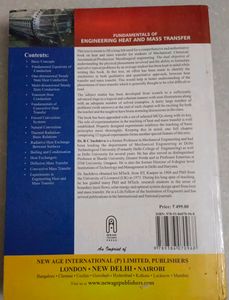Fundamentals Of Engineering Heat And Mass Transfer Fifth Multi Colour Edition RC Sachdeva