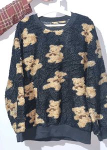 Teddy Bear Print Sweater
