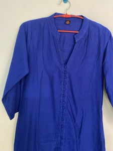Blue Cotton Kurta