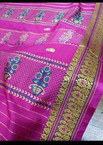 Blue &amp; Pink Saree