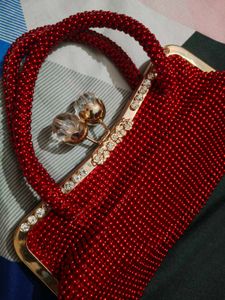 Beutiful Red Diamond Handbag