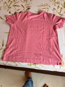 Cotton World Pink Tshirt M Size