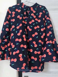 Cherry Print Blouse
