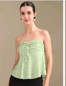 Shien Sage Green Tube Top