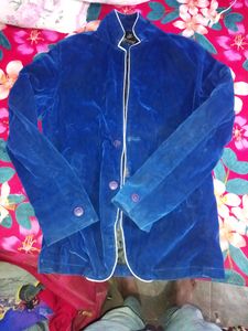 Likely New Blue Velvet Blazer