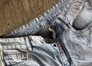 Blue Denim Baggy Mom Jeans