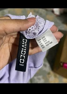 Lilac Ribbed Mini Dress