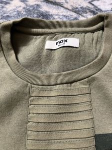 Olive Green Pullover Sweatshirt