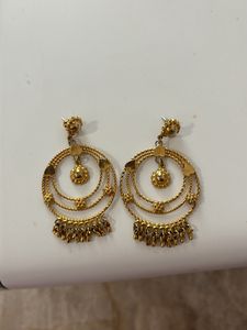 Gold Colour Jhumkas